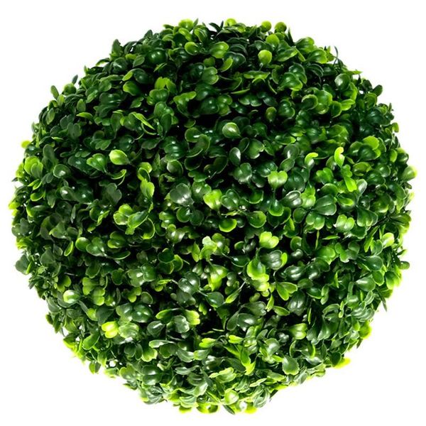 

simulate plastic green leave ball artificial grass ball home garden wedding party decoration