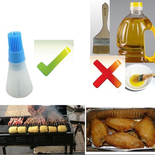 

tools & accessories kitchen silicone baking cake butter bread pastry liquid oil pen tube brush bbq tool basting brushes