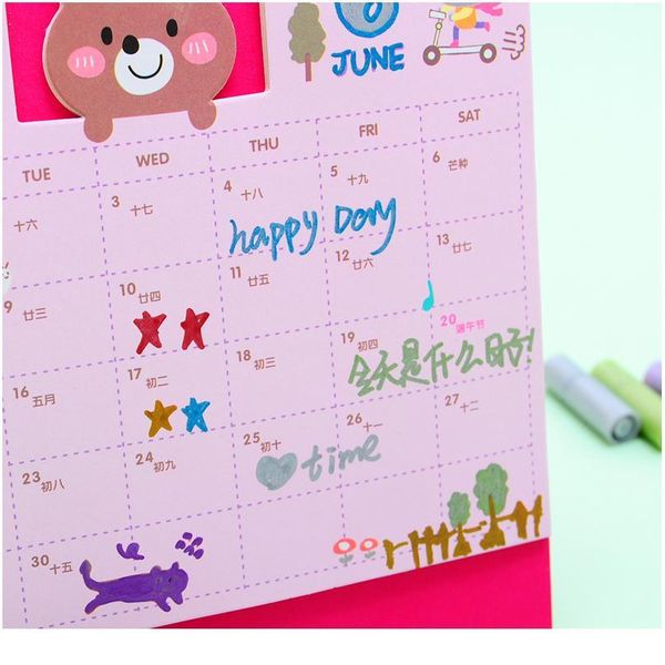 

6pcs / lot multicolor gel pen p gallery greeting cards pen diy colorful marker pen watercolor pastel for school qyloyj