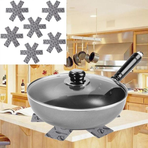 

mats & pads 6pcs pot pan protectors gray premium divider to prevent scratching separate and protect surfaces for cookware