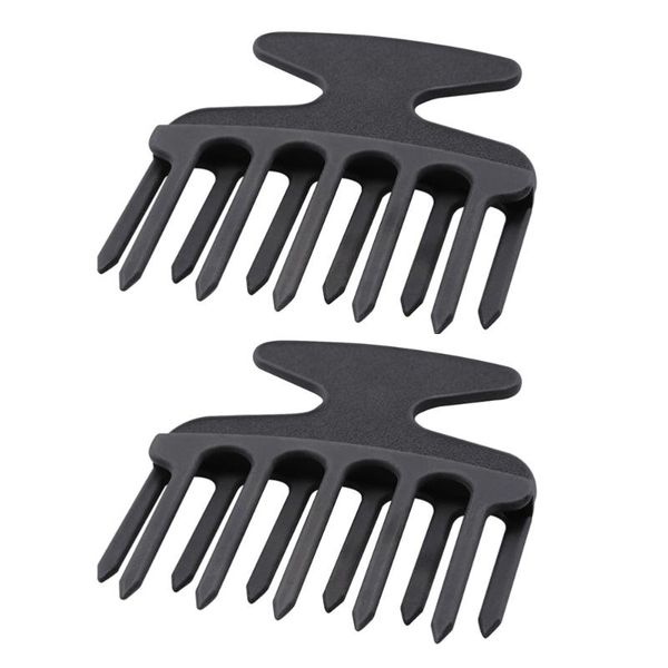 

hair brushes 2 pcs wide tooth hairstyling comb men combs oil head styling, Silver