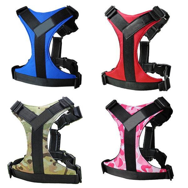 

dog collars & leashes vest harness chest back, adjustable reflection, quick release, suitable for medium and large dogs