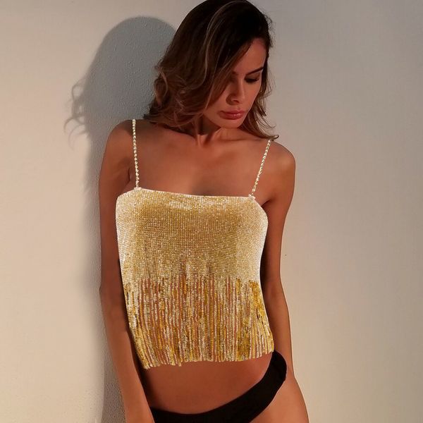 

quality brilliant crystal slide borla short night club wear mode ha2k, White