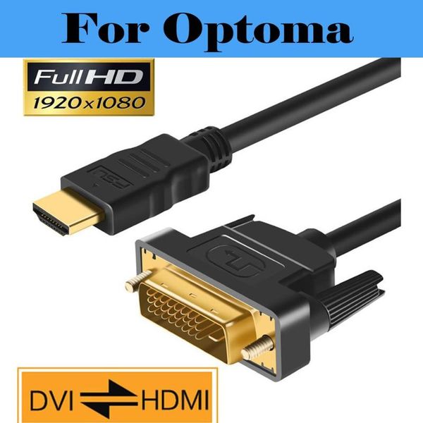 

audio cables & connectors projector to dvi cable male 24+1 dvi-d 1080p for optoma uhd51alv uhd52alv uhd60 uhd65 uhl55 uhz65