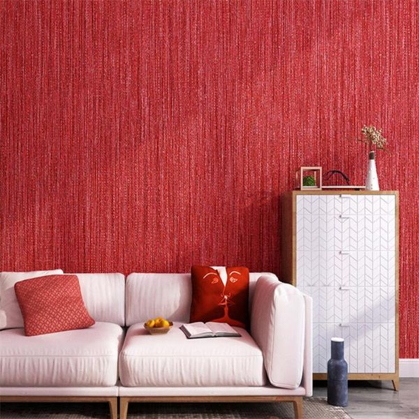 

wallpapers modern minimalist pure pigmented japanese linen wallpaper beauty salon purple pink living room bedroom princess powder