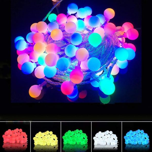 

strings led globe string lights battery waterproof outdoor christmas garlands fairy light for wedding party year 's decoration gift