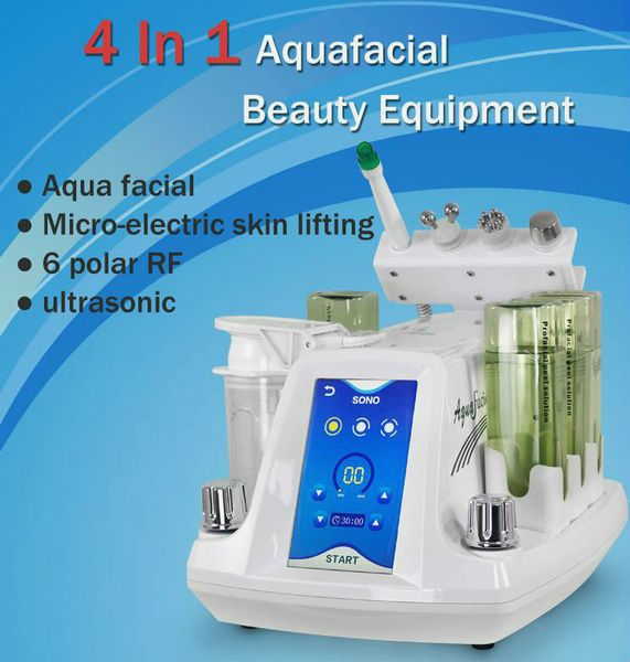 

4 in 1 multifunction korean model hydar facial hydra dermabrasion rf bio microcurrent sixpolar radio frequency spa device