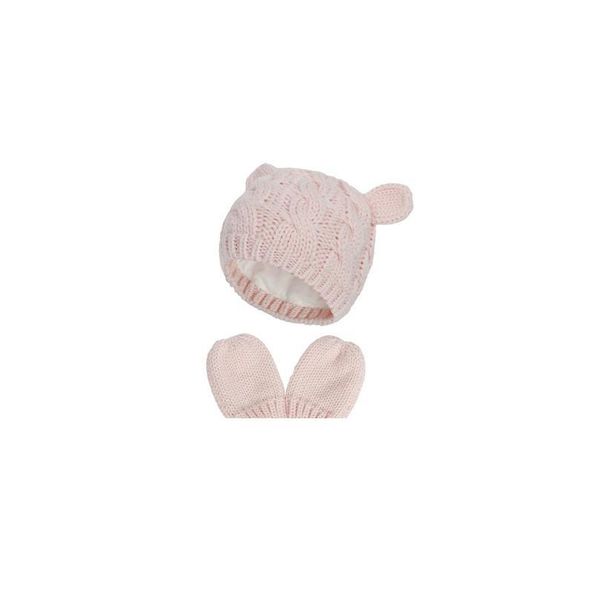 

baby hat gloves set winter warm cap baby boy girl beanie solid color infant toddler fleece cap gloves warm ca qylmcq, Yellow