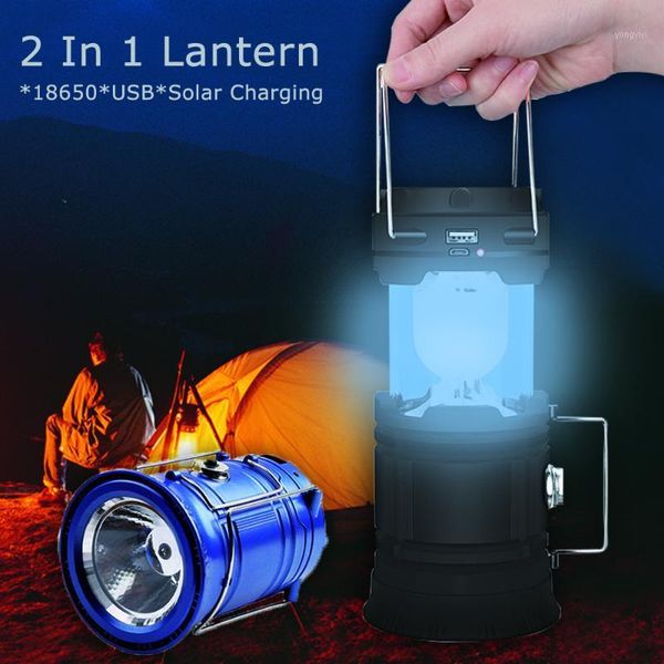 

portable lanterns rechargeable bulb for tent lamp usb camping led 18650 lantern light1