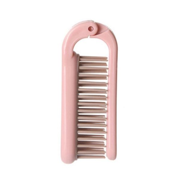 

hair brushes portable travel comb makeup household long antistatic massage geometric dense tooth, Silver