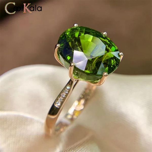 

wedding rings coolkala fashion and luxury oval tourmaline ring, Slivery;golden