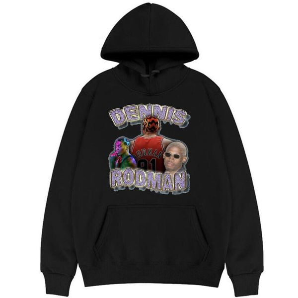 

men's hoodies & sweatshirts 100%cotton 2021 dennis rodman hoodie sell men women hip hop streetwear boy clothes mob travis scotts astrow, Black
