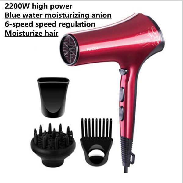 

electric hair brushes 6275 dryer high-power negative ion blue light 6-speed adjustable temperature and quick-drying