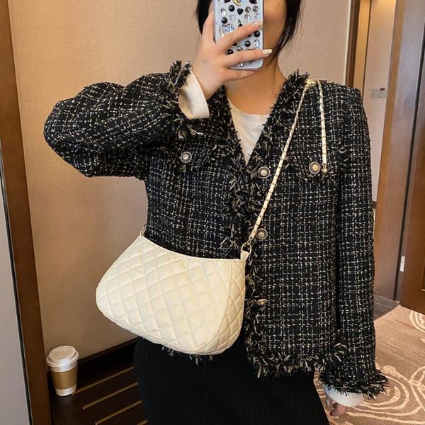 

cross body pu leather crossbody bags lady shoulder handbags female simple lattice pattern summer for women 2021 trend