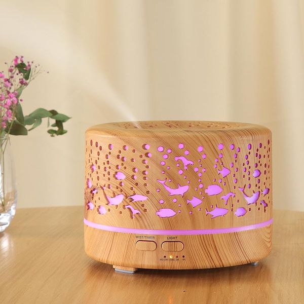 

kbaybo 500ml air humidifier aromatherapy essential oil diffuser mist maker 7 color light change lamp for home office