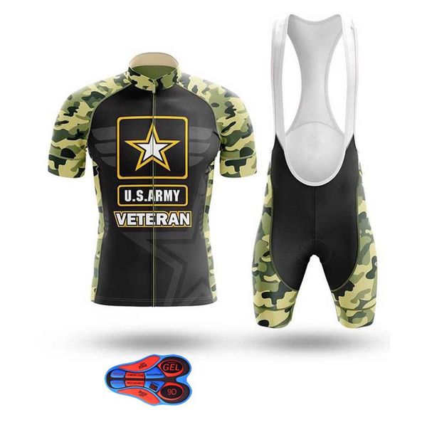 

racing sets sptgrvo cycling jersey short sleeve clothing camouflage green breathable mtb men bike 9d bib shorts tenue velo pro homme, Black;blue