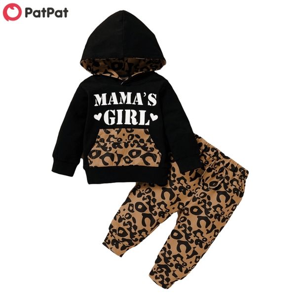 

spring and autumn 3pcs baby girl leopard sets for clothes 210528, White