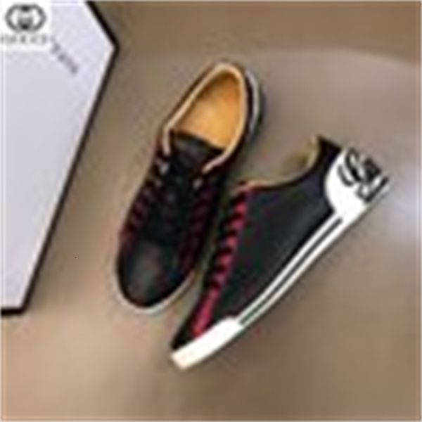 

designer luxury men dress sneakers loafers boots moccasins shoes buckles lace-ups e5u5, Red;white