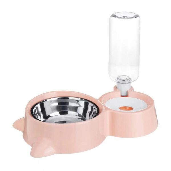 

dog bowls & feeders pet cat feeder bowl fountain automatic food water dispenser for cats dogs drinking products sale