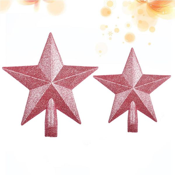 

christmas decorations 2pcs tree decoration glittering star er plastic treeornament (15cm and 20cm)