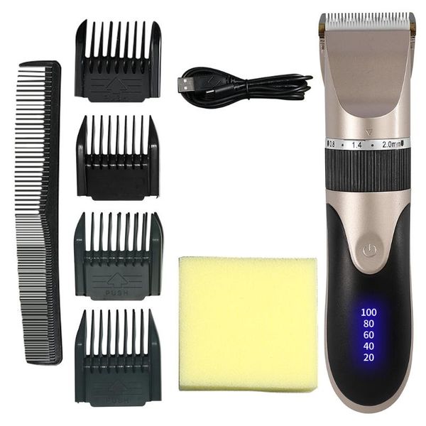 

hair clippers professional barber shavers machine 5-speed rechargeable cordless haircutting tools for adults kids l69d
