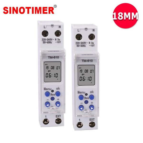 

timers factory price 18mm single module din rail programmable timer switch