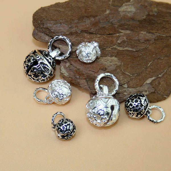 

sier bell anklet female voice will ring red rope bracelet diy pendant accsori, Red;blue