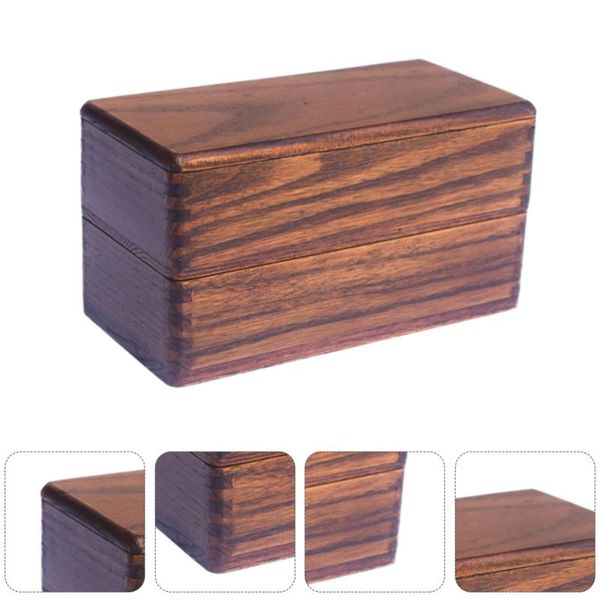 

1pc two layers wood bento box lunch container for kids adults