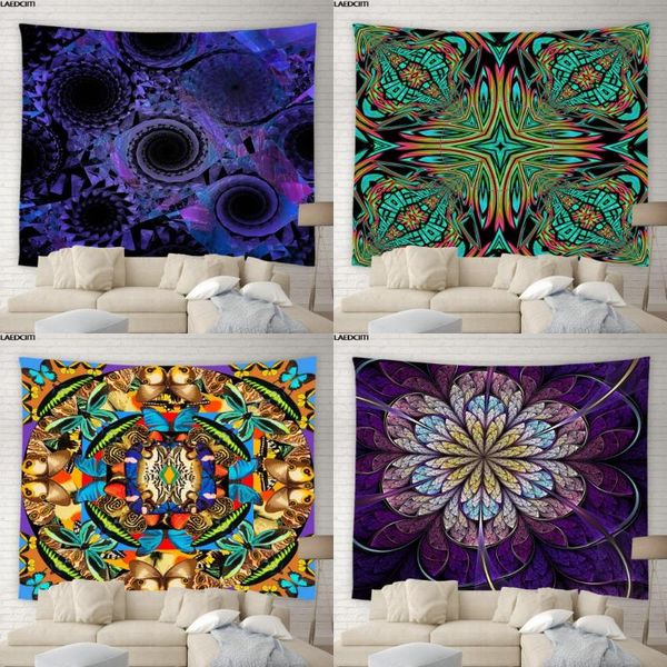 

tapestries mandala floral aesthetics tapestry butterfly colorful abstract pattern wall hanging bohemia background cloth bedroom home decor