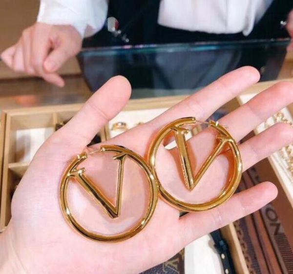 

paris jewelry accessories women hoop earrings luxury 18k gold ear studs lady nice christmas gift, Golden;silver