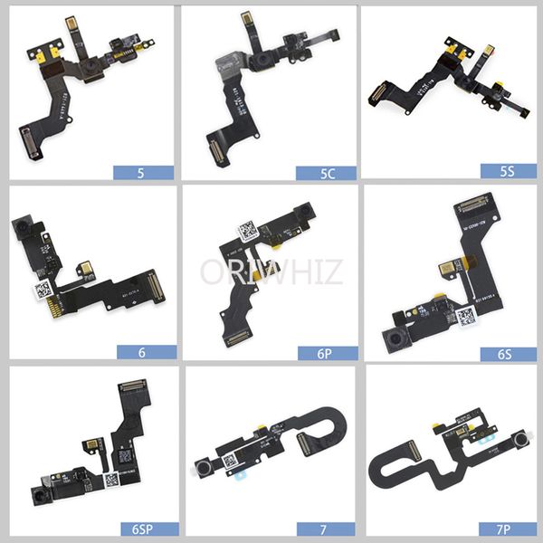 Câmera frontal com luz de proximidade sensor e microfone substituição do cabo flexível para iphone 5 5s 5C 6 6S 6PLUS 7 8 7Plus 8Plus