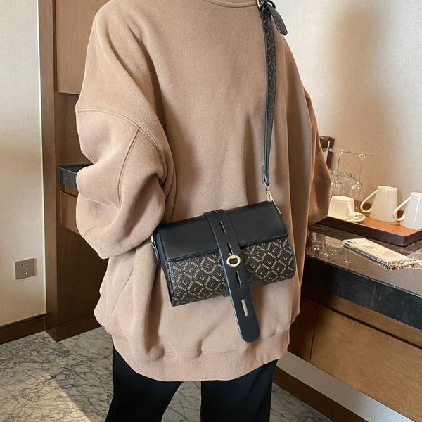 

women leather designer casual girl square bag new pu 2021 lady printing for crossbody letter shoulder bag lock fashion small jdgpm