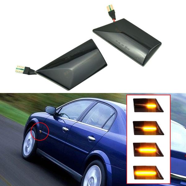 

emergency lights 2x led turn signal lamp car light for signum vectra c 2002 2003-2008 dynamic side marker blinker flowing lighting 9319