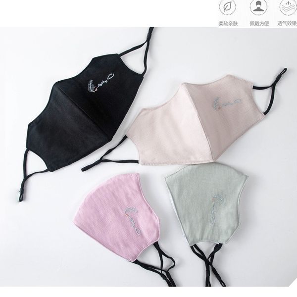 

fashion creative personalized mask flower pattern simple girl dust and sunscreen