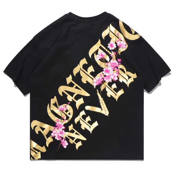 

new aelfric 2021 eden hip hop tshirt men harajuku tees streetwear t-shirt plum blossom embroidered letter printed short sleeve 3puv, White;black