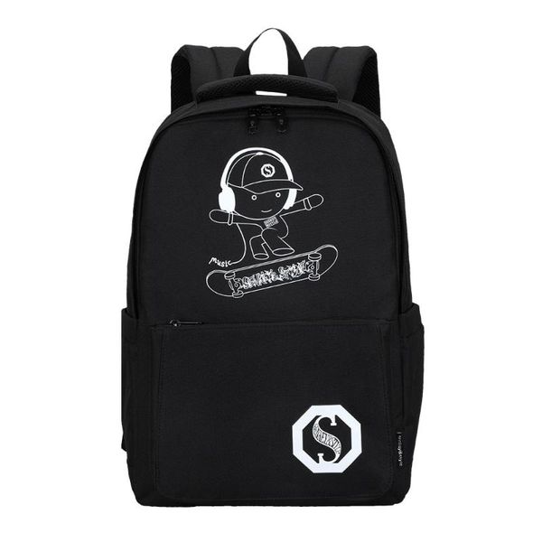 

backpack senkeystyle black for men casual large capacity waterproof travel backpacking summer fashion light daily bag male