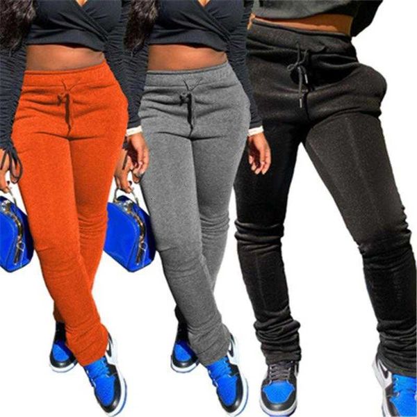 

women's pants & capris women fitness trousers spring female casual slim womens solid color skinny fashion trend thicken drawstring s uj, Black;white