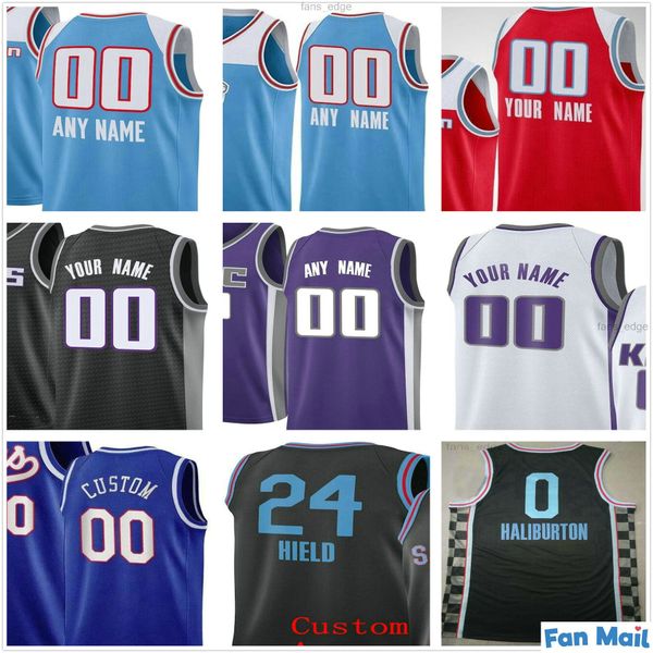 

custom printed hassan 20 whiteside cory 9 joseph 8 nemanja bjelica 3 jahmius ramsey 13 robert woodard men women kids basketball jerseys, Black;red