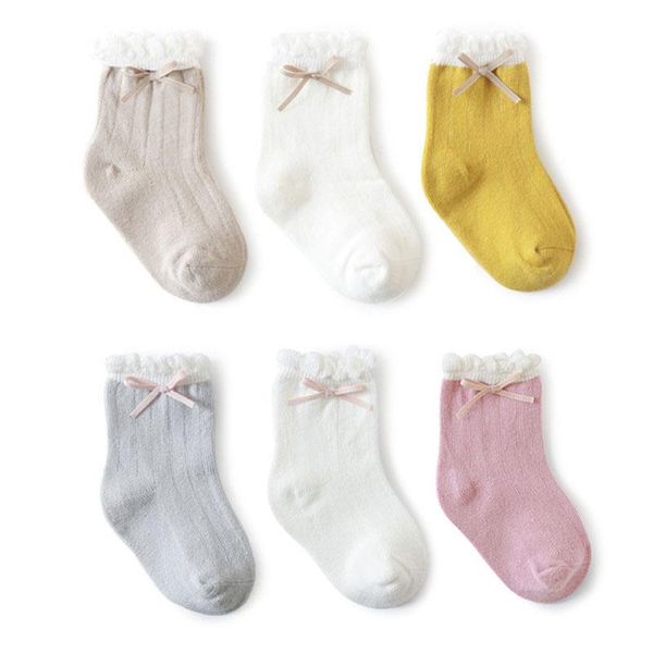 

spring autumn new arrival toddler infant baby socks cute fashion princess lace soft cotton socks for kids newborn baby girl, Pink;yellow