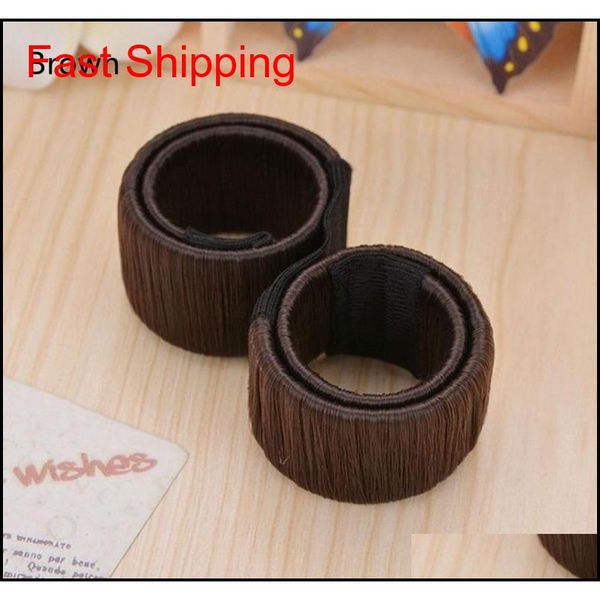 

fashion diy hair styling tools women donut former foam f jllhhu homeindustry, Brown