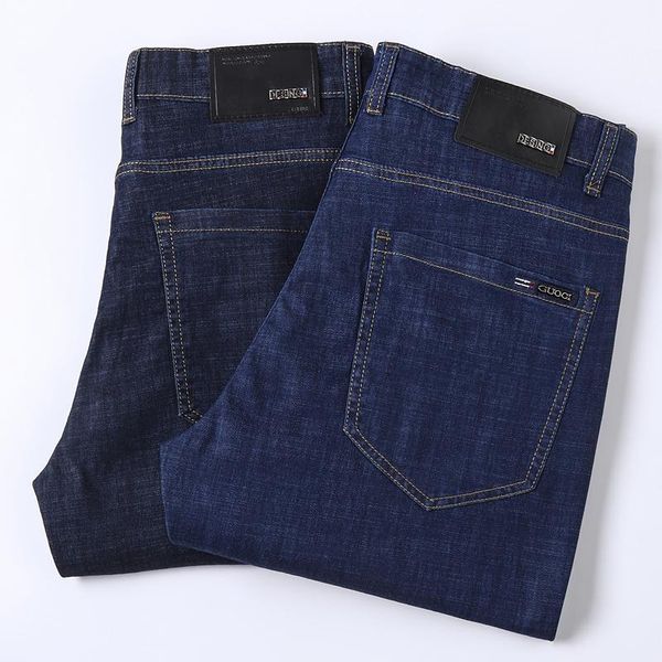 

men's skinny stretch jeans jogger pants menswear, Blue