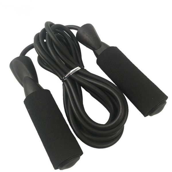 

jump ropes single skip rope for 2.8m portable fitness accessories cotton sleeve bearing rubber skipping adjustable length