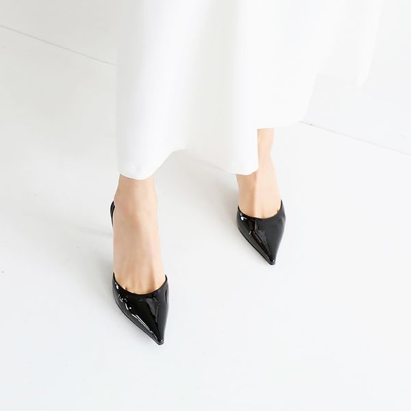 

female high heels spring and fall to toe stiletto six inches sandals ladies size 33-42 cyv3, Black