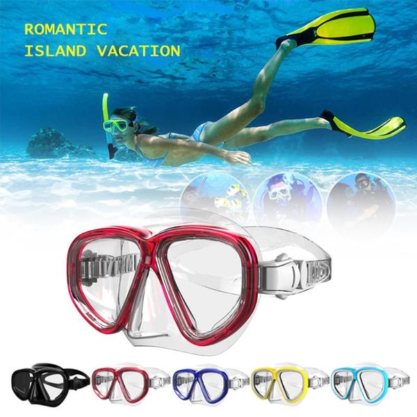 

diving masks professional scuba mask and snorkels anti-fog goggles glasses swimming easy breath tube set equipment