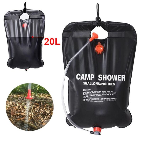 

hydration packs water bag 20l outdoor camping shower portable solar bath for bathing hiking pack