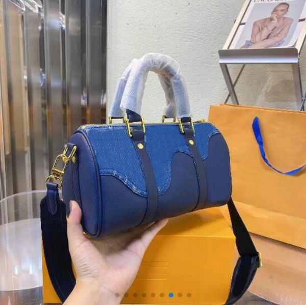 

women messenger canvas cowboy travel bag classic style fashion designer bags shoulder bags lady totes handbags 25cm