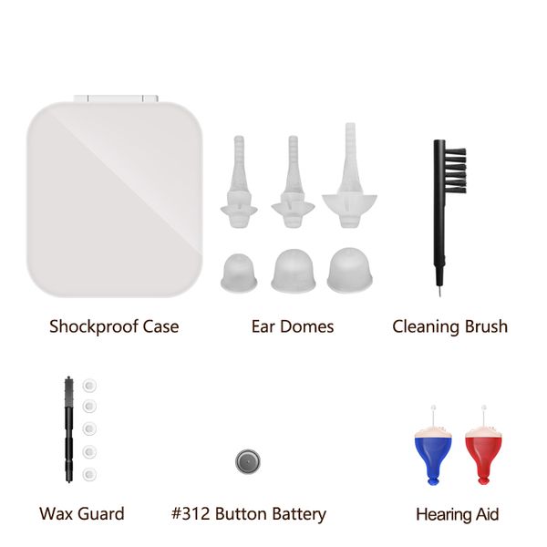 

mini invisible hearing aid wireless sound amplifier in ear headphones for hard of hearing seniors deaf listening ear aid devicescouts