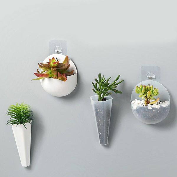 

planters & pots wall-mounted flower pot creative vase wall hanging planter plant holder nordic light luxury style craft