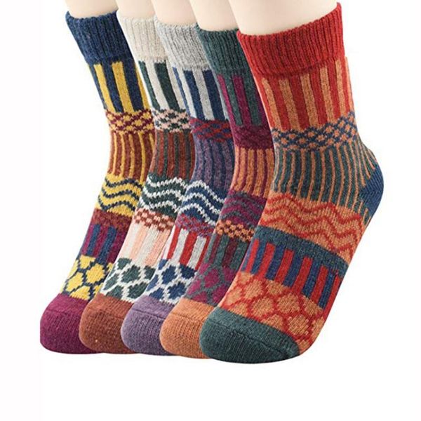 

sports socks 1 pair japanese autumn winter thick warm women sock line national wind wool school students, Black