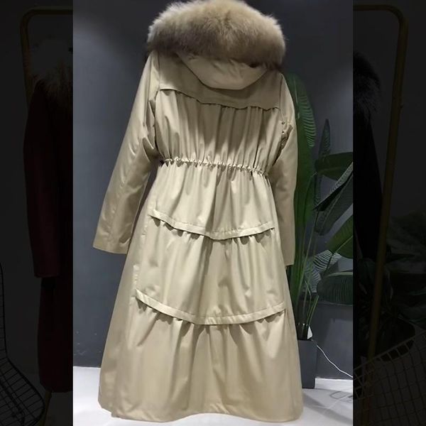 

women's fur & faux coat the maoists overcome female long knee-length version a cake layer upon big pendulum, Black